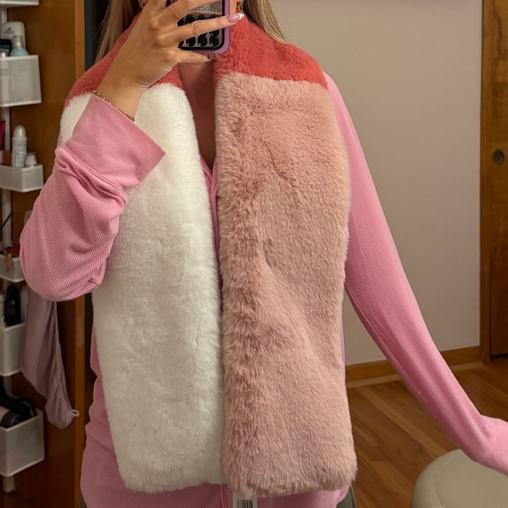 BCBGeneration faux fur scarf
